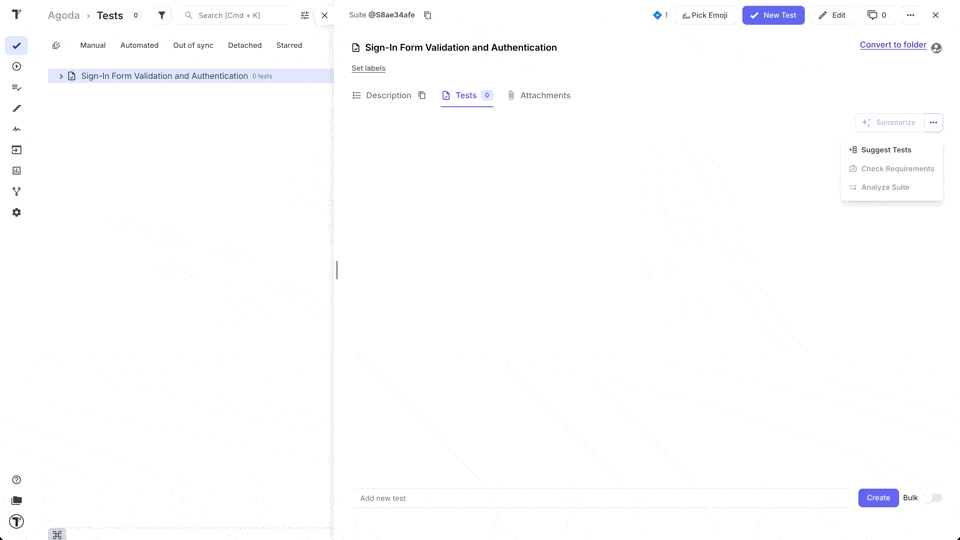 Testomat.io - Suggest Tests