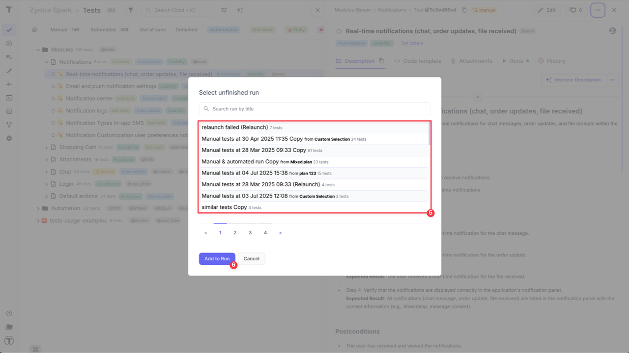 Testomat.io - add test case from Tests page